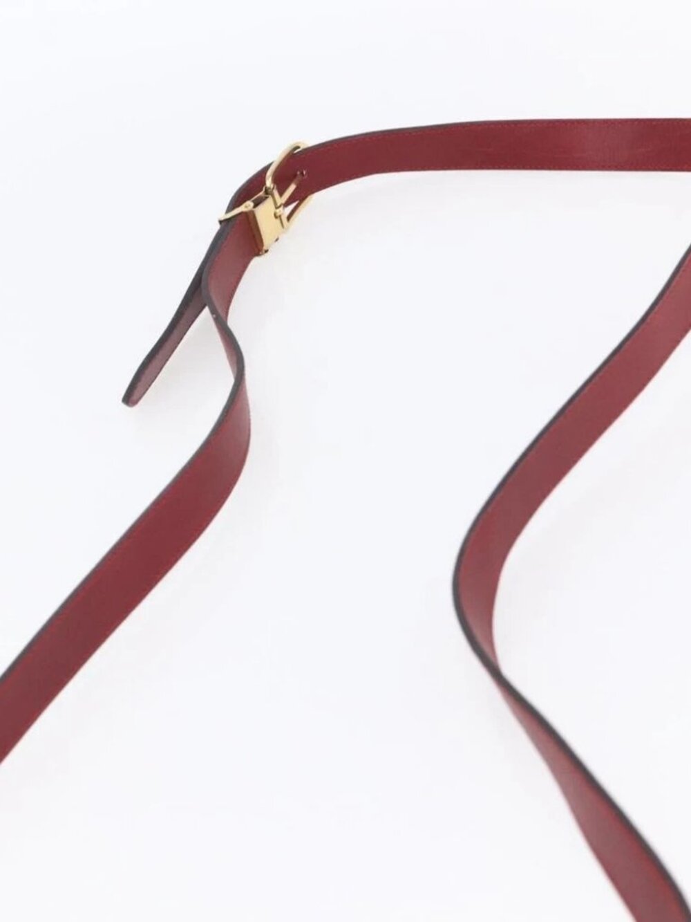 Christian Dior Honeycomb Canvas Shoulder Bag PVC Red Gold Auth - Picture 8 of 15